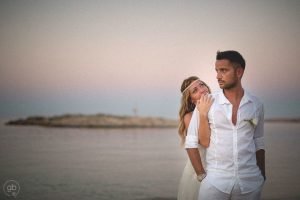 Ritratto di coppia spiaggia Formentera