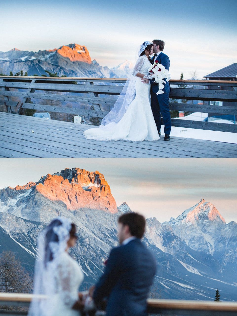 Matrimonio invernale Cortina destination weddings